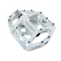 WPCASE Parti di ricambio Pedali Bicicletta Pedali Bici Pedali Flat Mtb Pedali Per Mtb Pedali Pedali Flat Mtb Enduro Pedali Flat Pedali Mtb Flat Pedali Mtb Pedali Bici Da Corsa Mtb Pedali white, free size