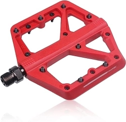 ORLOVA Parti di ricambio pedali da ciclismo, pedali for bici da strada, pedali for mountain bike Nylom Mountain Road Platform Pedal Parts Anti-Slip (Color : Rood)