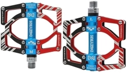 XCC Parti di ricambio Pedali for biciclette accessori in lega di alluminio pedane attrezzatura da ciclismo pedali universali antiscivolo for mountain bike (Color : Red, Size : Free size)