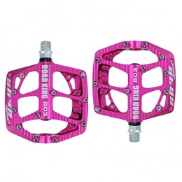 LWLEI Parti di ricambio Pedali for Mountain Bike da 9 / 16 Pollici Confortevoli Pedali Ampi ， Pedali for Biciclette in Lega di Alluminio Addensato Regalo Perfetto (Colore : Rosa)