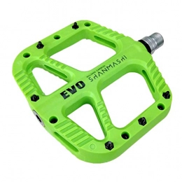 Gertok Parti di ricambio Pedali Mtb Flat Pedali Bici Corsa Strada Pedali per biciclette Accessori per il ciclismo Pedale bici Pedali piatti Pedali bici da strada green, free size