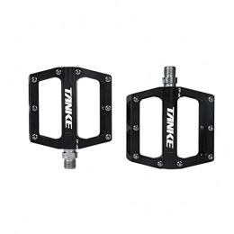 LUOSHUO Parti di ricambio Pedali Mtb Pedali for biciclette in lega di alluminio ultraleggero colorato colorato con accessori for mountain bike antischili cavi Mtb Pedali del piede Pedali Flat Mtb ( Color : BLACK-A pair )