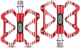 CAISHENY Pedali per mountain bike Pedali MTB Pedali per biciclette Pedali per mountain bike Pedali per biciclette Pedali per biciclette Pedali piatti Accessori per biciclette Pedali per biciclette Accessori per mountain bike rosso For