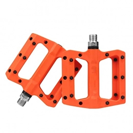 Yamyannie Parti di ricambio Pedali per Bici Pedali per pedali in mountain bike Pedali in bicicletta Pedali piatti in nylon multi-colori Accessori per pedale ciclismo per Esterni ( Colore : Orange , Size : 12.3x10.55x2.4cm )