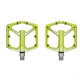 SPORTARC Pedali per mountain bike Pedali per bicicletta, in lega di alluminio per bicicletta, antiscivolo, con cuscinetti sigillati, per mountain bike, downhill, fuoristrada, accessori bici, verde