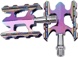 PiWine Parti di ricambio Pedali per bicicletta, pedali per mountain bike, Mountain BMX Pedale for bicicletta universale Pedale for bici pieghevole Cuscinetto sigillato Bici da strada Antiscivolo (Color : Rainbow, Size : 11.