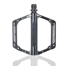 KIKIRon Parti di ricambio Pedali per biciclette Bicicletta Pedali piattaforma leggera in fibra di ciclismo su strada Mountain Bike Pedals Pedale della bicicletta antiscivolo leggero ( Colore : Black , Size : 120x105x15mm )