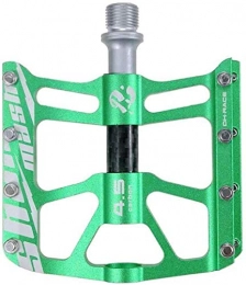 CAISHENY Pedali per mountain bike Pedali Per Biciclette Pedali Pedali Per Mountain Bike Tubo In Fibra Di Carbonio Pedali A Tre Cuscinetti Pedali Leggeri Per Bici Da Strada In Lega Di Alluminio Accessori Per L'Equitazione-Verde