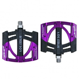 Cmpedals Parti di ricambio Pedali per Mountain Bike, Mountain Bike A 3 Cuscinetti con Pedale per Biciclette Palin Viola