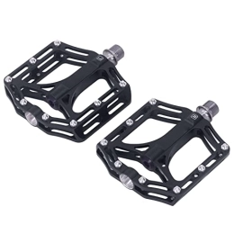 Jeanoko Pedali per mountain bike Pedali per Mountain Bike, Pedali per Bici da MTB Impermeabile Alta Durezza Professionale 1 Paio con Chiodi Antiscivolo per Bici BMX per Bici da Strada(Nero)