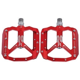 Zwinner Pedali per mountain bike Pedali per mountain bike, pedali piatti per mountain bike con cuscinetti DU(rosso)