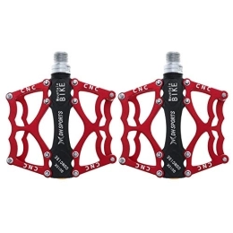 JZTRADE Parti di ricambio Pedali Per Mtb Pedali Mtb Flat Accessori per biciclette Accessori per mountain bike Pedale bici Accessori bici Pedali piatti Accessori bici red, free size