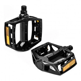 CZWNB Parti di ricambio Pedals, Mountain Bike Pedale in Lega di Alluminio in Lega di Mountain Bike Bici Piattaforma Piede Pedale Mountain Bike Pedale Paio Bicycle Pedals Mountain Bike. (Color : Black)