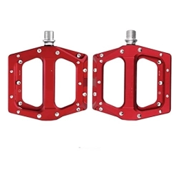 MOTOEC Parti di ricambio per Pedali per Mountain Bike Pedale MTB Pedali Piatti per Bicicletta in Alluminio Piattaforma Larga Pedali per Biciclette con Cuscinetti Sigillati (Color : MZ-326 Red)