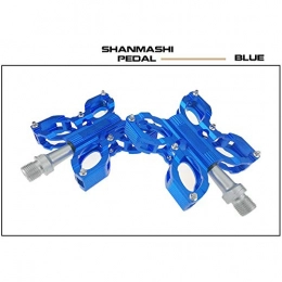 QiHaoHeji Parti di ricambio QiHaoHeji Pedale Biciclette Pedale Mountain Bike 1 Paio di Lega di Alluminio Antiscivolo Resistente Superficie Pedale per Strada 6 Colori off-Road del Pedale della Bicicletta (Color : Blue)