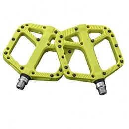 QNDYDB Pedali per mountain bike QNDYDB Un Paio di Pedali bipediti da 9 / 16 Pollici da 9 / 16 Pollici con Piatti Anti-Skid, Pedali della Mountain Bike, Adatti per Mountain Bike / Biciclette da Strada Yellow-M