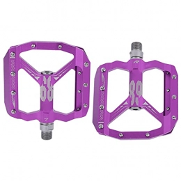 Ranvo Pedali per mountain bike Ranvo Pedali Piatti per Bici, Cuscinetti DU Pedali per Mountain Bike 2 Pezzi CNC per Mountain Bike(Viola)