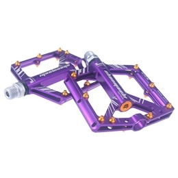 Riosupply Parti di ricambio Riosupply, Pedali per Bicicletta, 6 Colori, Antiscivolo, durevoli, Ultraleggeri, Piatti, per Mountain Bike, Bici da Strada, Viola