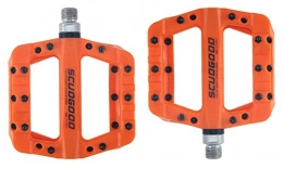 SCUDGOOD Pedali per mountain bike SCUDGOOD - Pedale per bicicletta ad alta resistenza, per mountain bike, colore: arancione