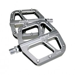 SFZGKTE Parti di ricambio SFZGKTE Pedale Bici, Corpo in Lega di Alluminio Lavorato CNC Cuscinetti sigillati, Pedali Bici MTB BMX Ciclismo 9 / 16"CR-Mo mandrino (Silver)