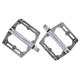 SFZGKTE Pedali per mountain bike SFZGKTE Pedale Piattaforma in Alluminio / Pedale Bicicletta MTB / Pedale Mountain Bike / Pedale BMX / Cuscinetto a Sfera + ASSE CR-Mo / Inclusi perni di Ricambio (Silver)