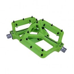 SFZGKTE Pedali per mountain bike SFZGKTE Pedali per Mountain Bike Pedali MTB Piatti Piattaforma in Lega di Alluminio Leggera Pedali per Ciclismo ASSE del Cuscinetto sigillato 9 / 16 (Green)