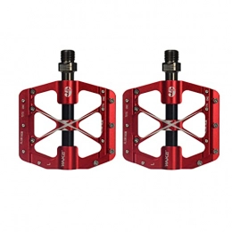 Sharplace Pedali per mountain bike Sharplace Pedali per Mountain Bike Lega di Alluminio Antiscivolo Piattaforma per Bicicletta da 9 / 16 di Pollice Pedali Piatti per Bici da Strada Mountain Bike - Rosso