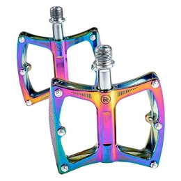 SHP Pedali per mountain bike SHPPING® Ultralight Lega di Alluminio della Bicicletta Pedali Dazzling MTB Mountain Bike Ciclismo su Strada Pedali Pedali CNC Ciclismo Accessori D30 (Color : Multi)