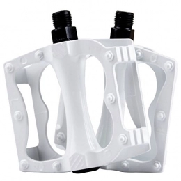 Skyrocket Pedali per mountain bike Skyrocket Pedale Della Bicicletta Alluminio Lega 9 / 16 " Filettatura Cuscinetto a Sfera Pedali Accessori Bici MTB BMX(Bianco)