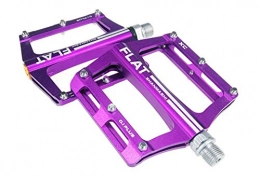 SXCXYG Parti di ricambio SXCXYG Pedali MTB Mountain Bike 8 Colori Alloy Platform Road Bike Pedali Ultralight MTB Biciclette Pedal Bike Accessories 1 (Color : Purple)