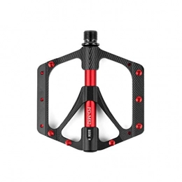 TOPRONG Pedali per mountain bike TOPRONG Pedale Ultraleggero in Lega di Titanio for Mountain Bike con Ampio battistrada Antiscivolo (Color : Red, Size : C)