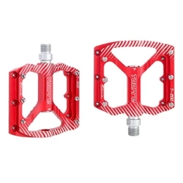 VORCOOL Pedali per mountain bike VORCOOL 2 Pz Mountain Bicicletta Pedali in Lega di Alluminio Pedali Della Bicicletta Piattaforma Piattaforma Pedali per Strada Mountain BMX MTB Bike Rosso