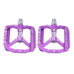 VORCOOL Parti di ricambio VORCOOL Accessori per bicicletta 1 paio di pedali universali per mountain bike, pedale, piattaforma antiscivolo a pedale piatto (viola)