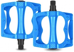 WBXNB Parti di ricambio WBXNB Ultraleggero Pedali da Ciclismo Flat MTB, BMX in Alluminio Ultra Leggeri e Antiscivolo, for Mountain Bike, Bicicletta da Strada e per Bicicletta Pieghevole Anti Scivolo, Blue