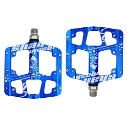 WFEI Pedali per mountain bike WFEI Pedali della Bici, Lega di Alluminio Cuscinetto Sigillato Antiscivolo Pedali Biciclette Pedali Piatti Pedali Ultraleggeri Bike Mountain Bike MTB Parti di Biciclette, Blu