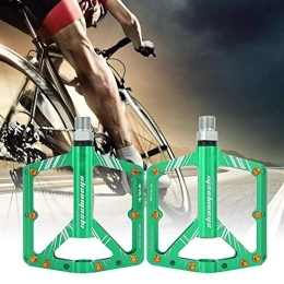 wosume Parti di ricambio wosume Mountain Bicycle Bike Pedal 9 / 16 Ultralight in Lega di Alluminio Accessori per Biciclette(Verde)