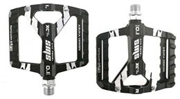 WSGYX Pedali per mountain bike WSGYX 1 Paio MTB Road Mountain Bike Pedali Pedali in Lega di Alluminio Piattaforma Piatta in Lega di Alluminio MTB Bici Pedale Bike Accessori Bike Pedals (Color : Black)