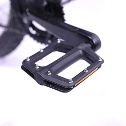 WSGYX Parti di ricambio WSGYX Pedale di Montagna per Pedali della Bicicletta MTB Pedali Bici Pedali Piatti in Fibra di Nylon in Fibra di Nylon Anti-Skid Foot Sport Ciclismo Pedale MTB Accessori Bike Pedals (Color : Black)