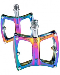 WXX Pedali per mountain bike WXX Pedale per Bicicletta Ultraleggero Pedale per Mountain Bike con Cuscinetti in Lega di Alluminio Pedali per Biciclette Colorati Antiscivolo, Adatto per Bici da Strada