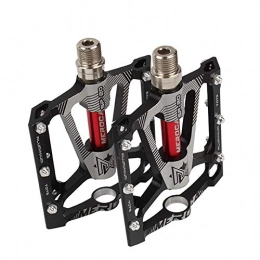 WYOUTDOOR Parti di ricambio WYOUTDOOR Pedali MTB Pedali Bici Pedali Flat Pedali 3 Cuscinetti 9 / 16 Pollici Pedali Piatti Universali Alluminio Antiscivolo Super Leggero per Veicoli Stradali E Biciclette Pieghevoli, A