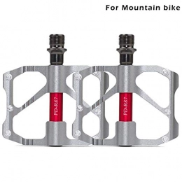XRTB Parti di ricambio XRTB Pedali per Bicicletta Pedali Leggeri per Bicicletta da Mountain Bike in Lega di Alluminio (Color : Silver Mountain)