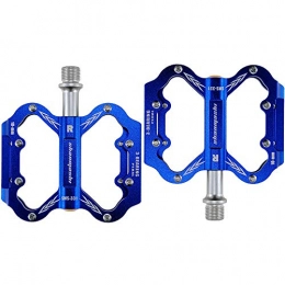 YALESU Parti di ricambio YALESU Pedale Biciclette, Lega di Alluminio Cuscinetto Sigillato Il Pedale, Dimensioni Mandrino 9 / 16 Pollici, Resistente, Adatto per Biciclette, Mountain Bike, Blu