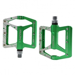 YANBINYA Parti di ricambio YANBINYA Pedali per Bici, Cuscinetti sigillati in Lega di Alluminio CNC Antiscivolo Ultraleggeri Pedali ibridi per Piattaforma da 9 / 16", per Mountain Bike / Bici da Strada / BMX / MTB(Verde)