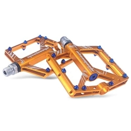 YGLONG Pedali per mountain bike YGLONG Pedali Bici Pedale Biciclette Antiscivolo in Alluminio CNC Lega MTB Mountain Bike Pedale Chiusi, muniti Pedali Ciclismo Accessori Pedali MTB (Color : Gold)