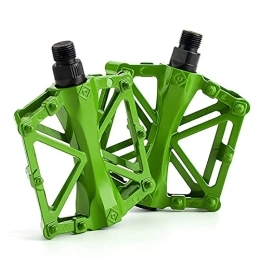 Yingm Parti di ricambio Yingm Pedali per Biciclette Pedali for Pedali for Pedali for Biciclette in Lega MTB. Parte della Bicicletta Piatta in Alluminio Stradale per Mountain Bike BMX MTB (Colore : Verde, Size : 12x9.5x3cm)