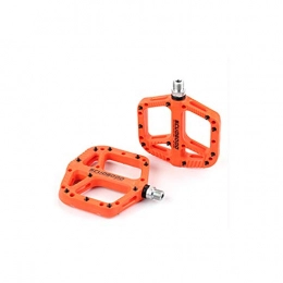 YLOVOW Pedali Leggeri per Mountain Bike Pedali per Biciclette in Fibra di Nylon per BMX MTB 9/16 Sealed Il Pedale,Orange