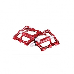 YNuo Pedali per mountain bike YNuo Pedale della Bicicletta, Lega di Alluminio Tre Palin Slittamento / Aumento Pedali Mountain Bike Wide-Faced, Bici da Strada Universale Mountain Bike Pedale della Bicicletta, 14mm (Rosso) Accessori