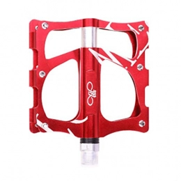 YNuo Parti di ricambio YNuo Pedali for Biciclette Pedali in Lega di Alluminio 2 / Pacchetto Confortevoli Due Colori tra Cui Scegliere Accessori per Biciclette per Una Guida confortevol (Color : Red)