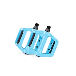 Yougou01 Parti di ricambio Yougou01 Pedale della Bicicletta, in Lega di Alluminio Palla Dead Fly Pedale della Bicicletta, Mountain Bike Accessori per Biciclette, Durevole (Nero / Blu / Rosso / Bianco) (Color : Blue)