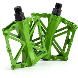 YQZX Parti di ricambio YQZX Pedalo 2pcs, Pedale della Mountain Bike, Albero del Cuscinetto sigillato Antiscivolo Antiscivolo, Adatto per Mountain Bike BMX MTB Bici da Strada, Green